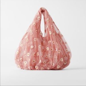Zara pink daisy bag